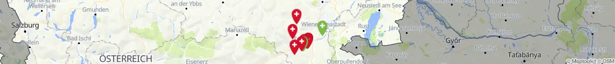 Map view for Pharmacies emergency services nearby Schrattenbach (Neunkirchen, Niederösterreich)